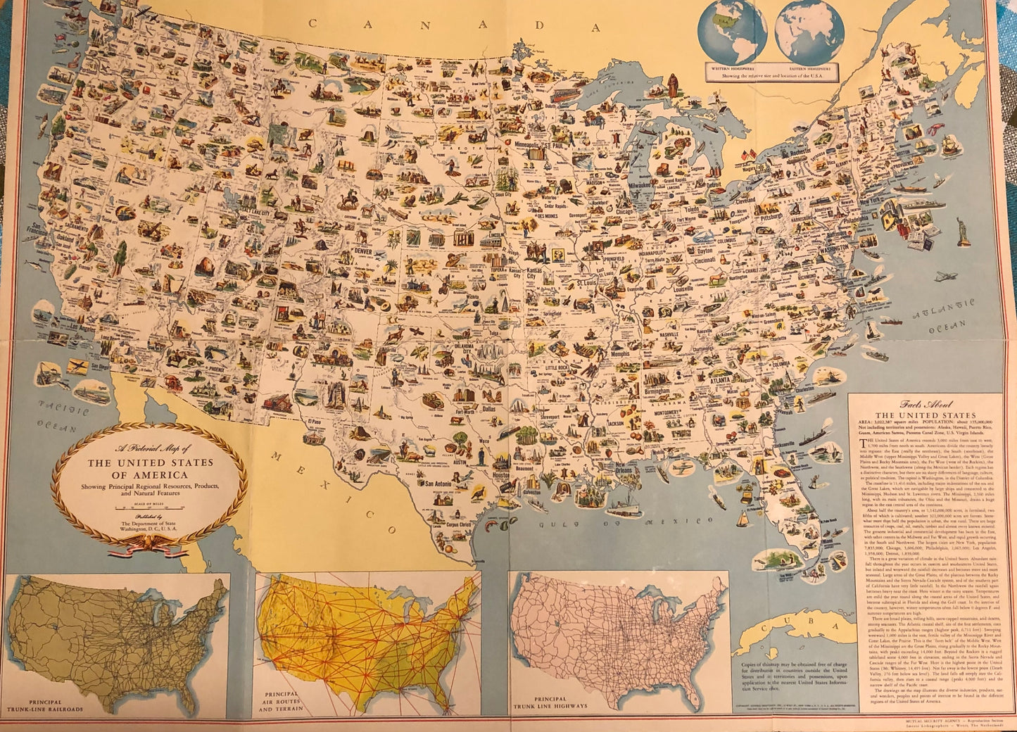 Regionkarta USA