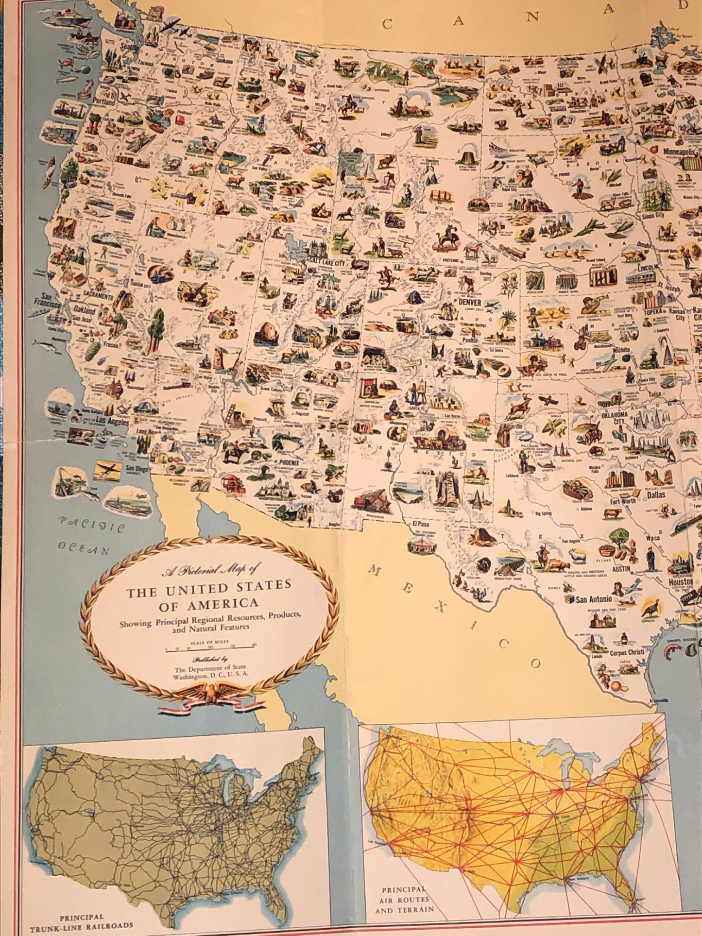 Regionkarta USA