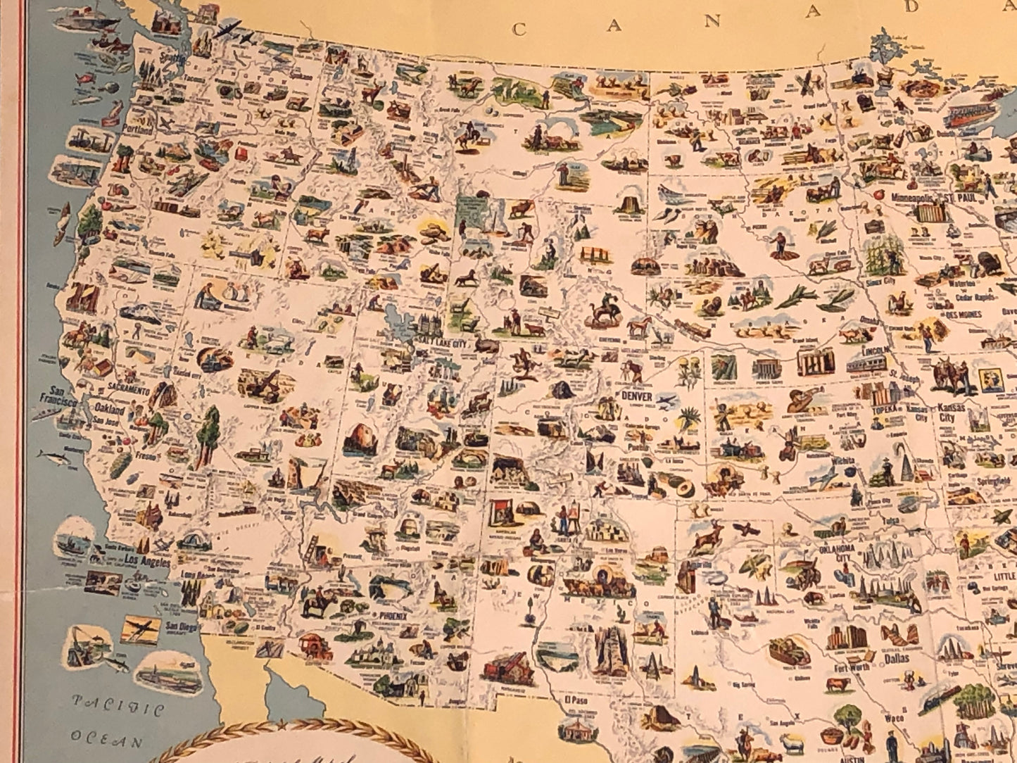 Regionkarta USA