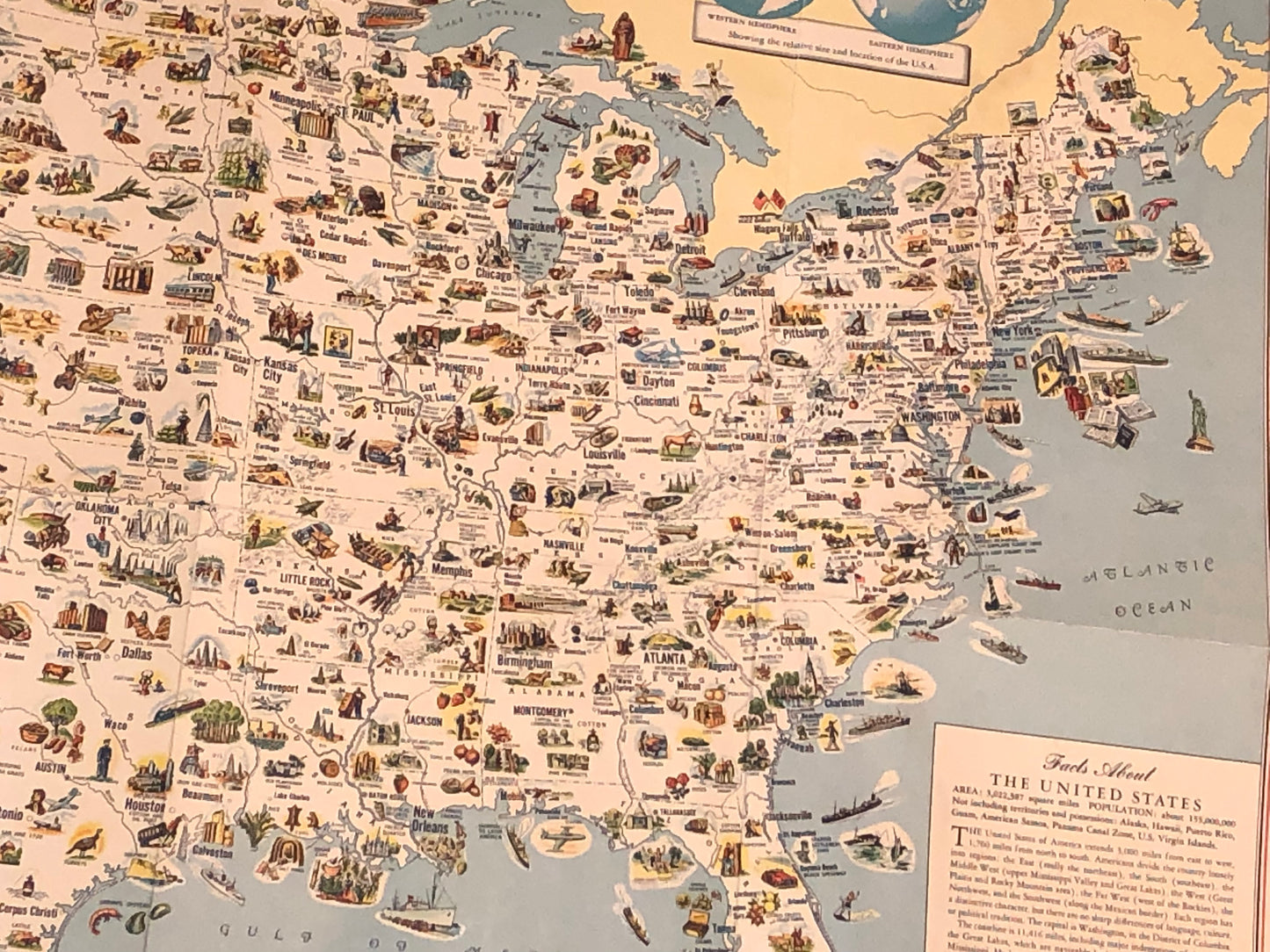 Regionkarta USA