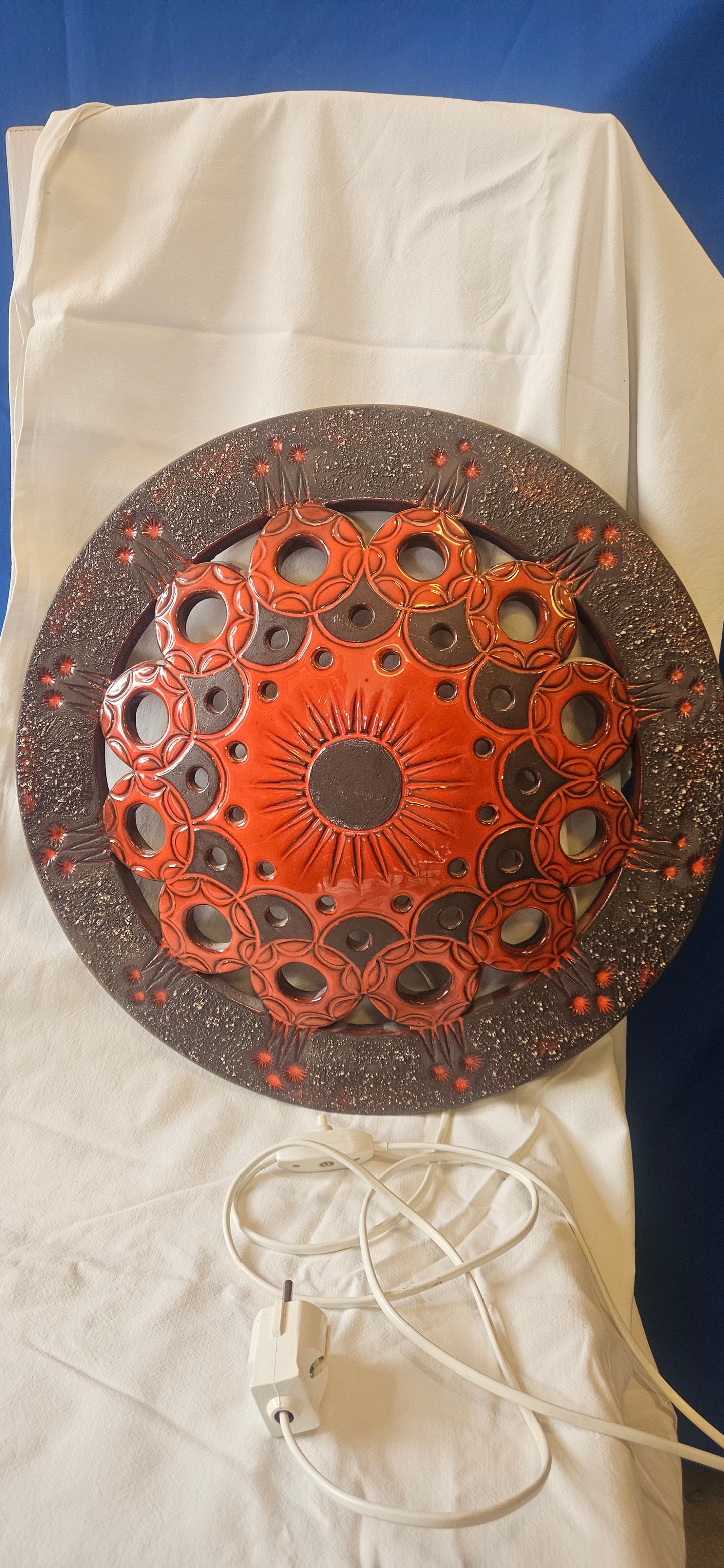 Norrmans keramik. Vägglampa. 1900-tal.
