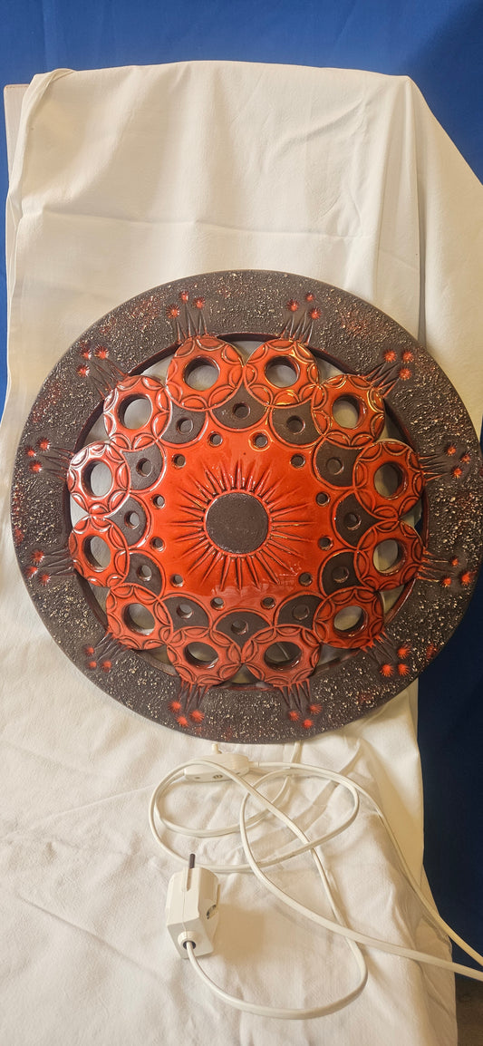 Norrmans keramik. Vägglampa. 1900-tal.